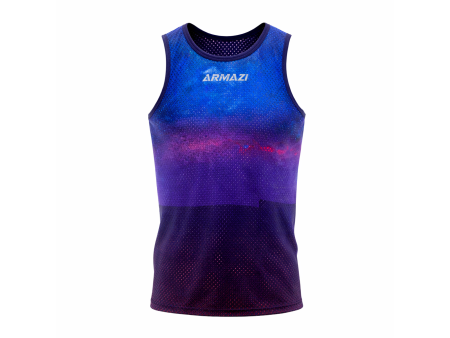 Camisilla Galaxia Azul Mujer