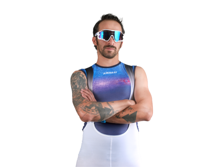 Camisilla Galaxia Azul Hombre